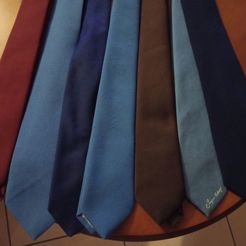 Ties used, various Italian, French, Greek, silk and polyester