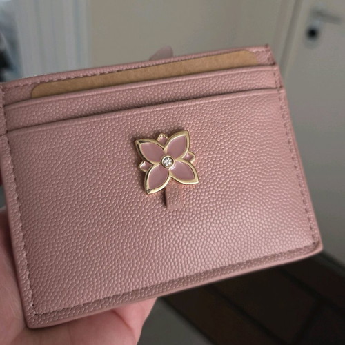 Carpisa card holder new, pink leather imitation wallet