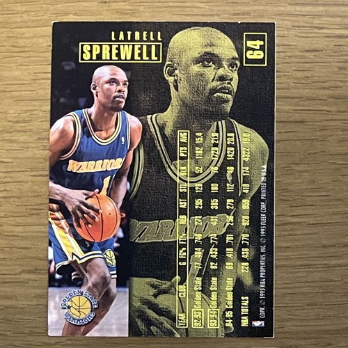 Collectible NBA Card 1995-96 Fleer Latrell Sprewell used