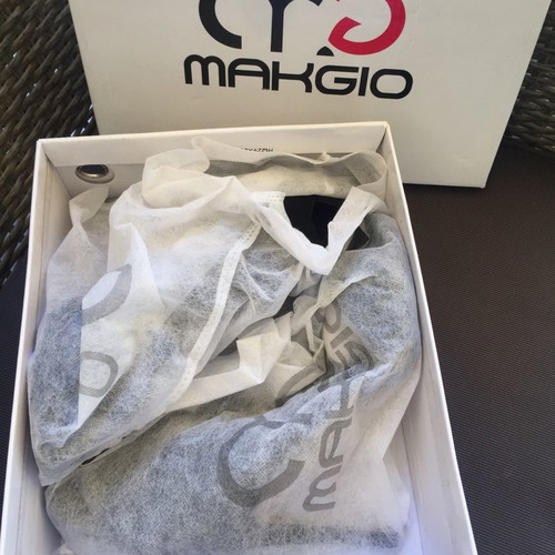 Makgio lace up sandals new, size 38, black