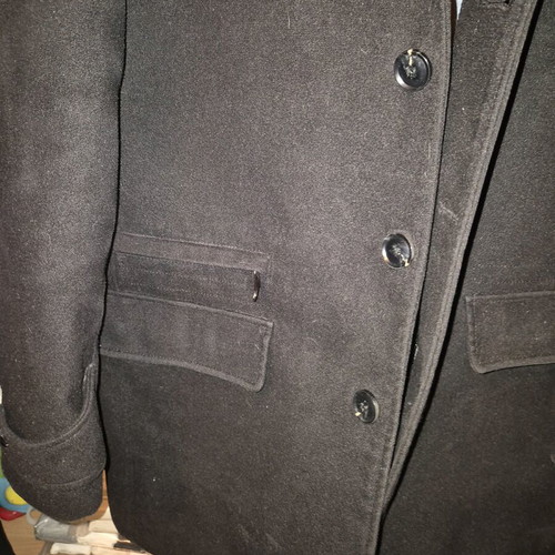 Men's Montgomery Duffle Coat used, black, size L to XL