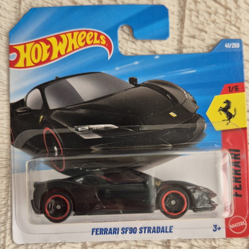 Ferrari SF90 Stradale black new Hot Wheels car