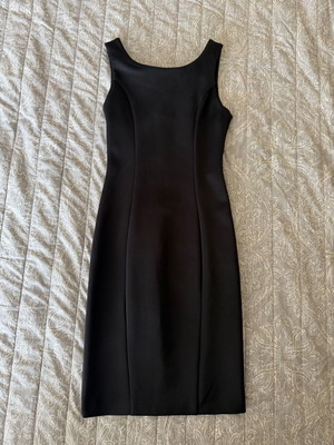 Black scuba dress new, slim fit, size M