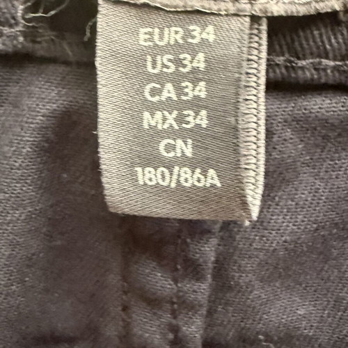 Men's Bermuda shorts new, dark blue, size 34