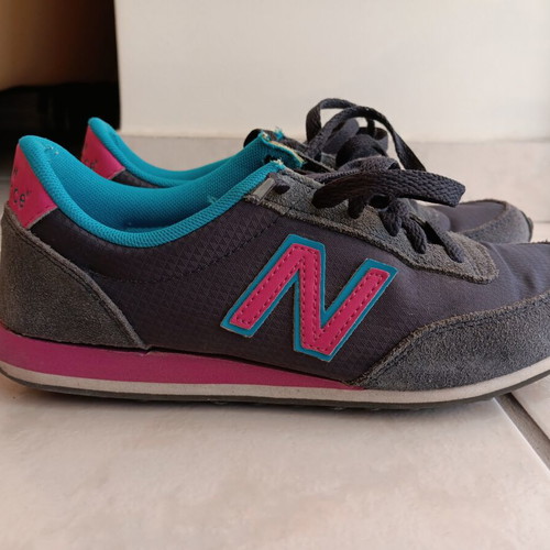 New Balance WL410CPA sneakers like new, women's size 36.5, grey with fuchsia details