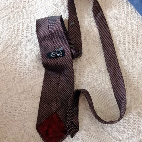 Classic Pierre Cardin tie used, gray and grenat colors