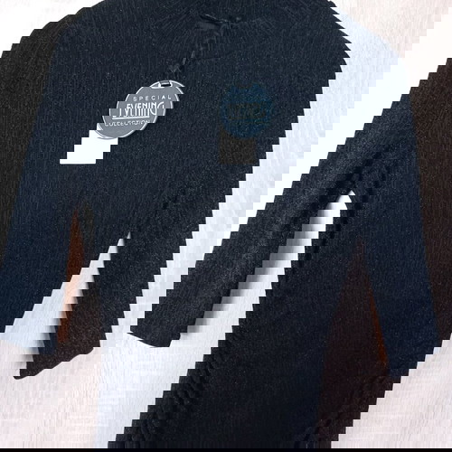 Дамска официална рокля нова, черна със сребърна нишка, размер 36