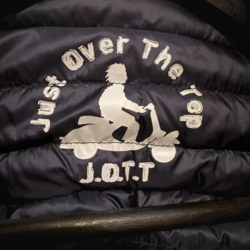 Jott men's blue puffer jacket, size S