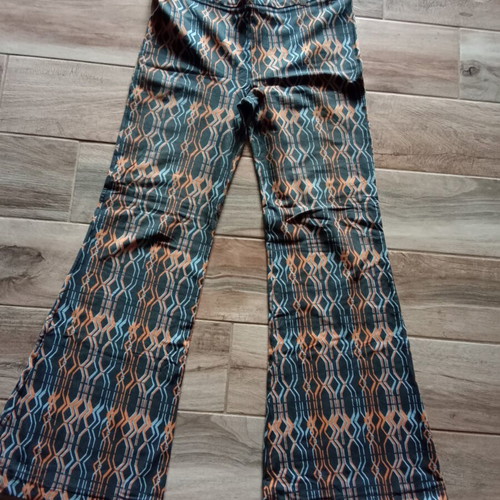 Attrattivo elastic flared pants used, multicolor, size XL