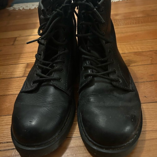 Dr. Martens black ankle boots used, leather, authentic