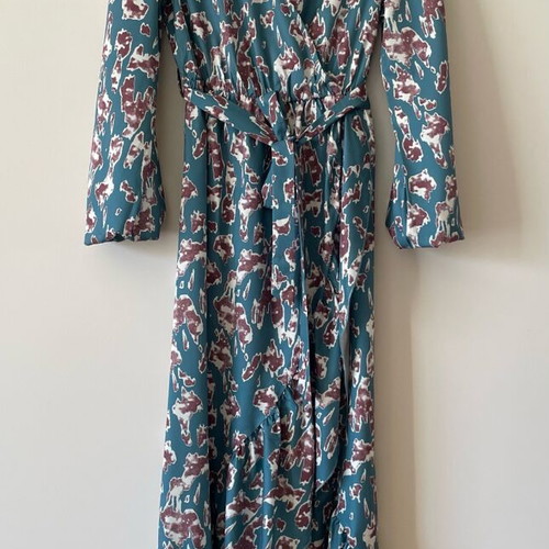 Maxi dress new, turquoise, S/M for spring and autumn