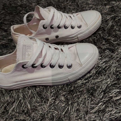 Converse athletic shoes used, white, size 37