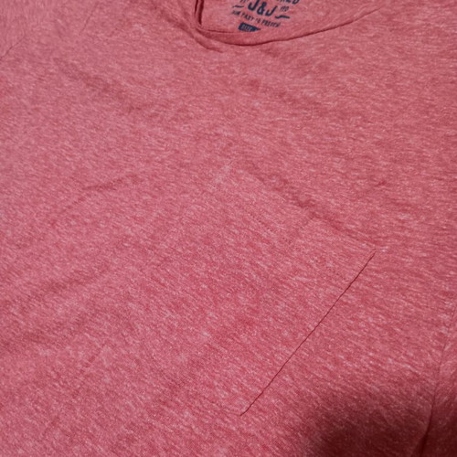 Jack & Jones men's short-sleeve t-shirt size M like new, red-pink