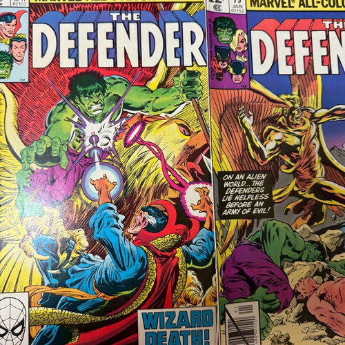Marvel Comics The Defenders 5 issues set like new, vintage English
