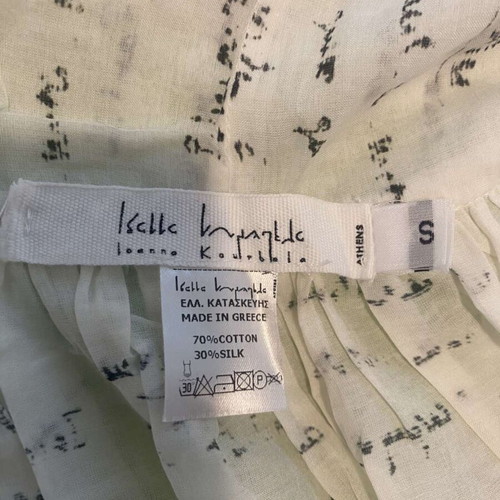 Ioanna Kourbela versatile women's garment, small, black and white