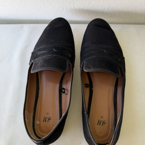 H&M loafers black used, size 38