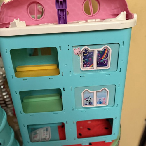 Kids’ Dollhouse Multi-Level Playset with Accessories