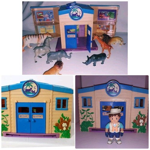 Animal Rescue Center dollhouse used with animals and human figure