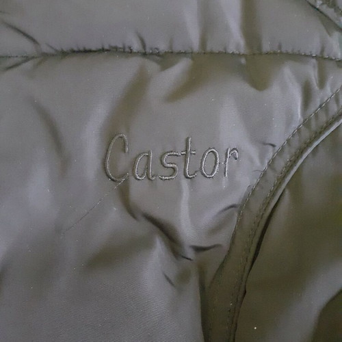 Castor jacket black size L like new