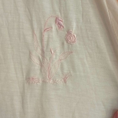 Nightgown with long sleeves used, peach color, size Large