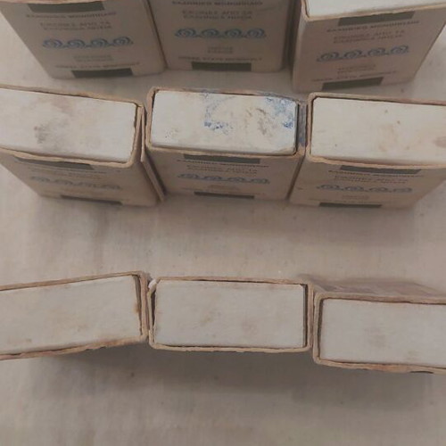 Empty Greek Monopoly matchboxes used, set of 9, "Greek Islands" series