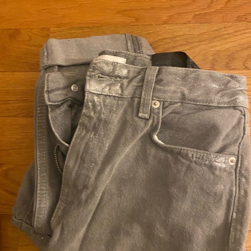 Zara silver jeans straight fit like new