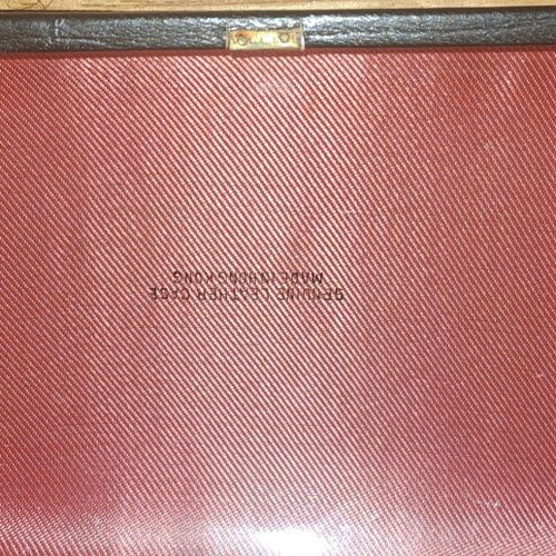 Kenton table clock alarm radio like new in leather case