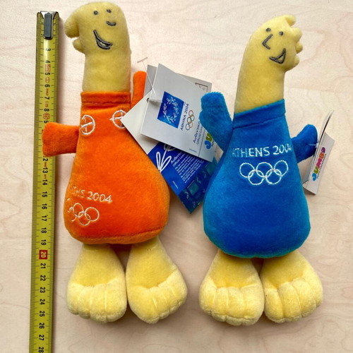 Phoebus and Athena collectible mascots Athens 2004 Olympics new