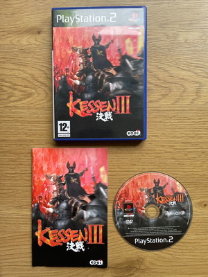 Kessen 3 for PlayStation 2 used with manual