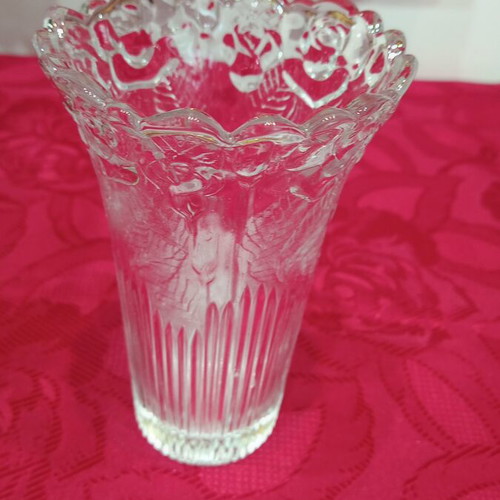 Vintage glass vase, 15 cm