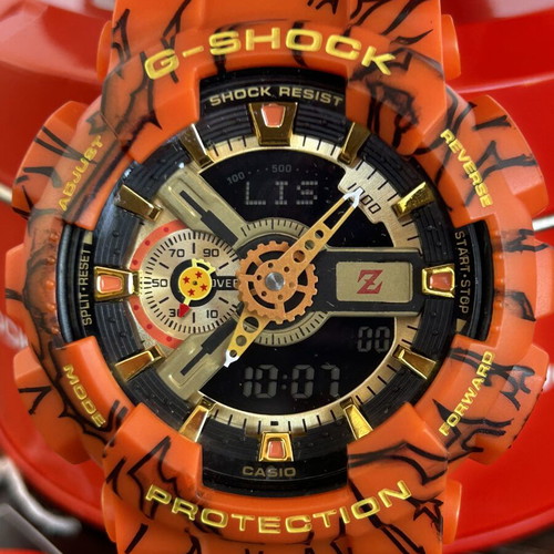 Casio GA-110JDB G-Shock Dragonball Z watch new, orange