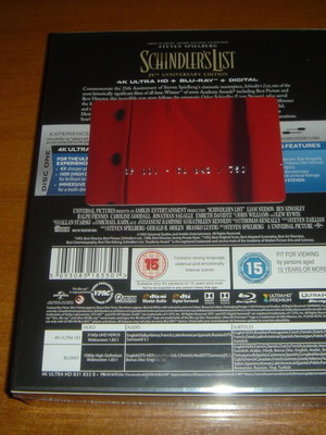 Schindler's List 25th Anniversary Edition Blu-Ray καινούργιο με ελληνικούς υπότιτλους