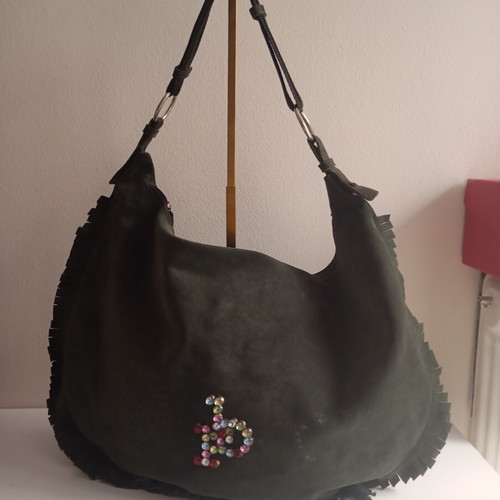 Rocco Barocco Souede Bag used, shoulder, cypress green