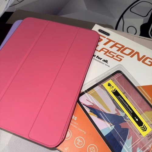 iPad Tempered Glass Protector and Silicone Case with Pen Slot new
