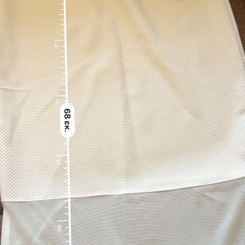 White midi skirt with mesh detail, size L, like new
