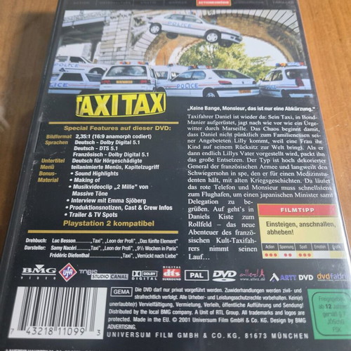 Taxi Taxi DVD Deluxe Widescreen Edition like new