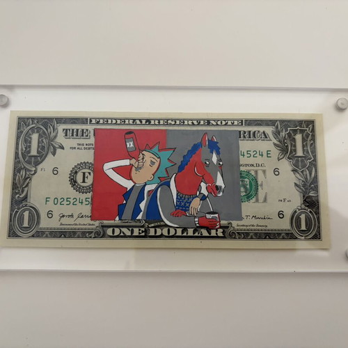 Bojack x Rick dollar art collectible