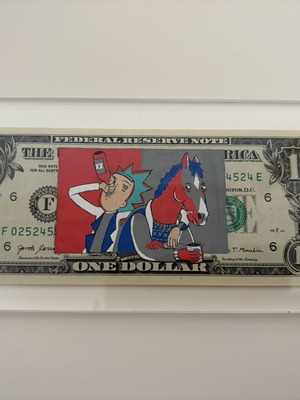 Bojack x Rick dollar art collectible