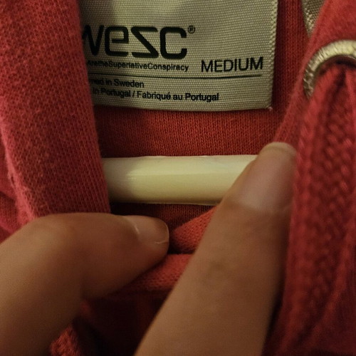 Wesc fuchsia hoodie like new, size M, pink
