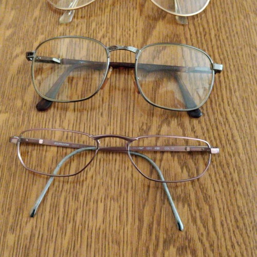 Eyeglass frames used, set of 3