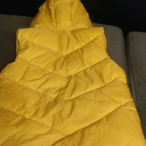 Zara sleeveless kids vest like new, size 128 cm, yellow-mustard
