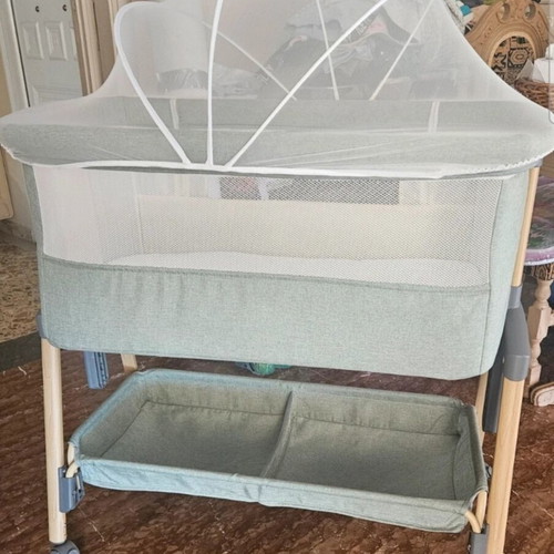 Playpen and bassinet set with mosquito net