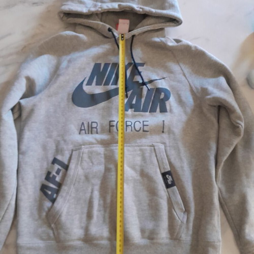 Nike Air Force 1 hoodie like new, small, grey