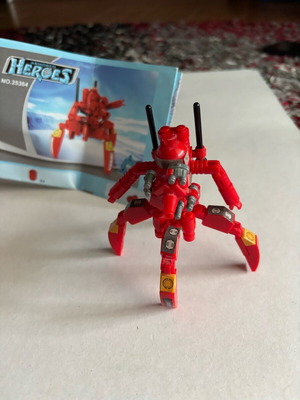Armored Heroes figure used, made from non-genuine bricks