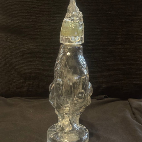 Rooster-shaped bottle like new, 29 centimeters
