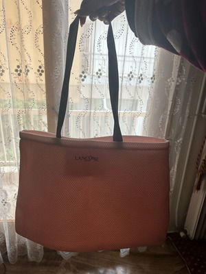 Lancôme shoulder fabric bag new, soft pink