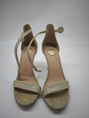 Exe summer women's sandals size 38, heel height 11 cm, new, gold