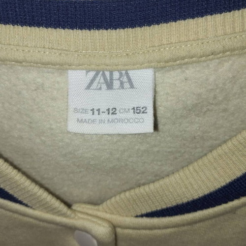 Bomber jacket Zara like new, white and beige, size 152 cm
