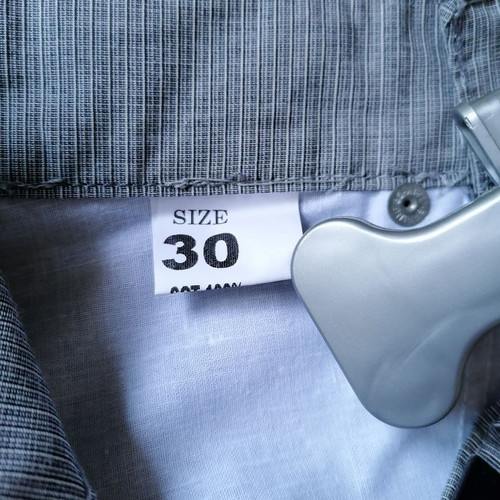 Marvin men's pants new, size L, gray, 100% cotton, made in Greece