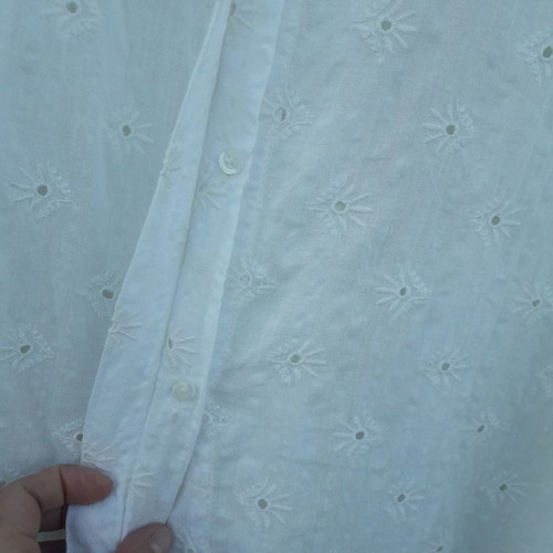 Badila wide short-sleeve transparent shirt like new